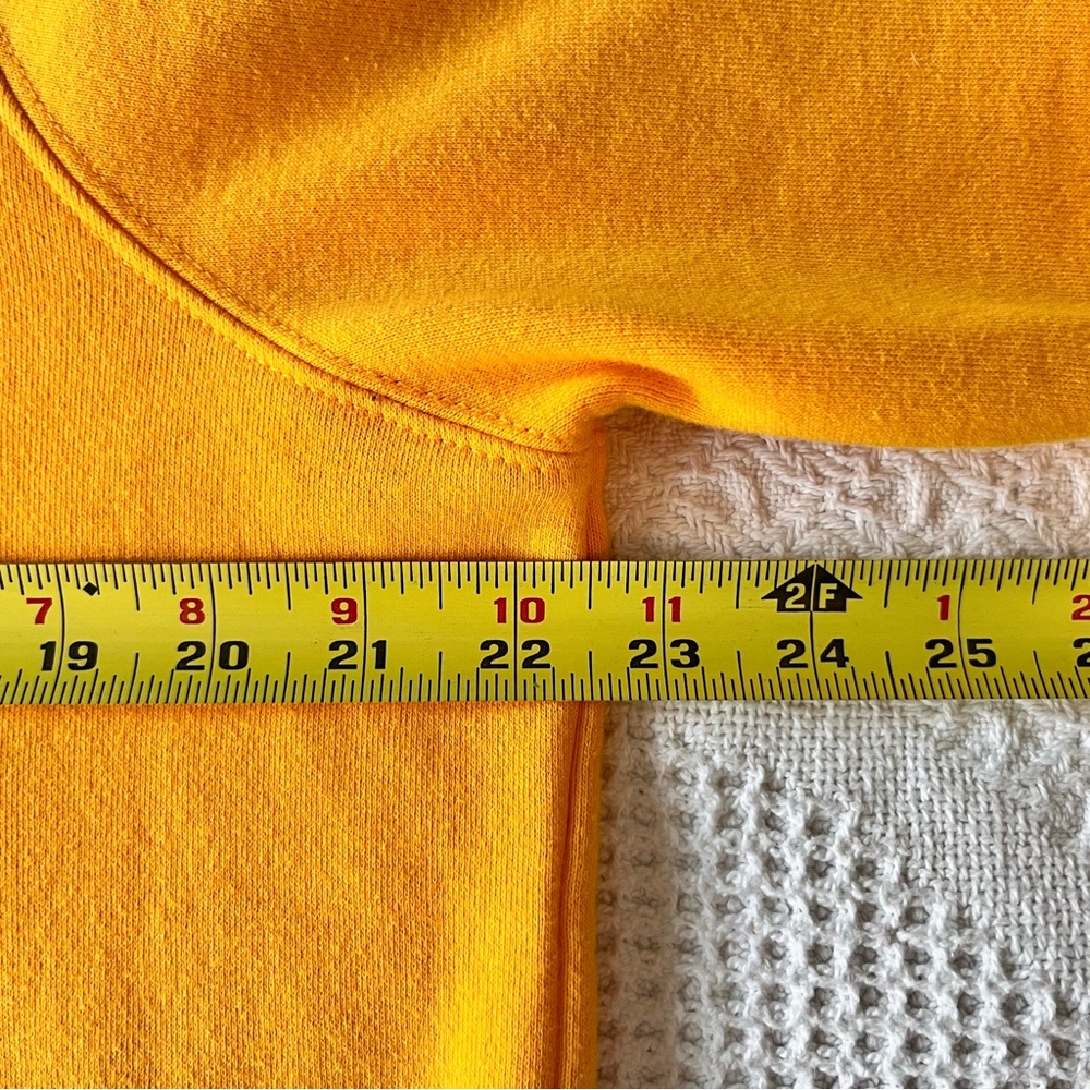 Limited Edition Burt's Bees Yellow Crewneck Sweatshirt with Red Lettering - Picture 5 of 7